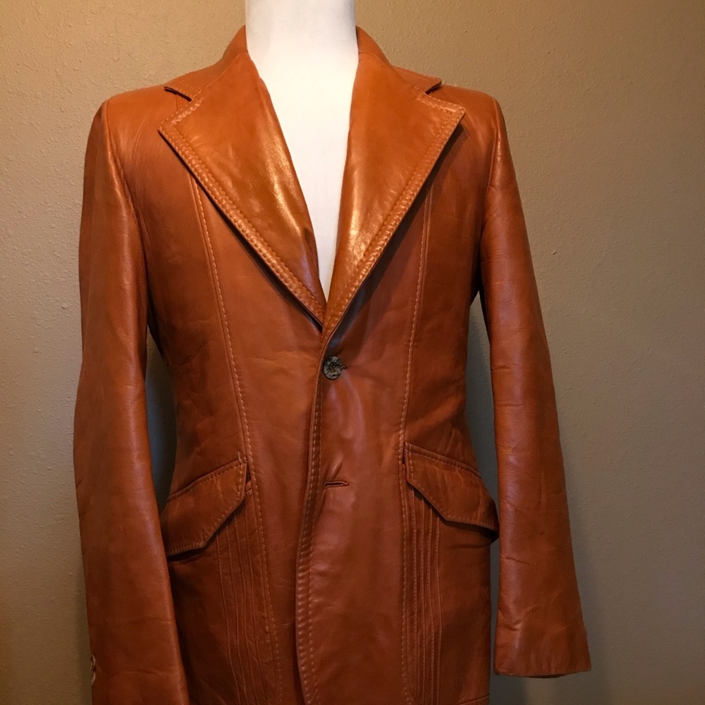Scully Men’s Brown Leather Vintage Jacket Size 42L